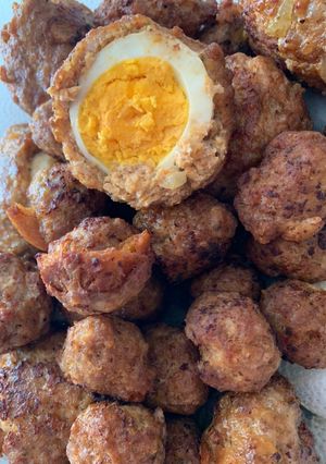 Tojással töltött fasírozott recept fotója