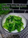 Sawi Pahit Tumis Bawang Putih & Minyak Bijan
