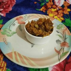 A picture of Papite ki khatti Mithi chutney.