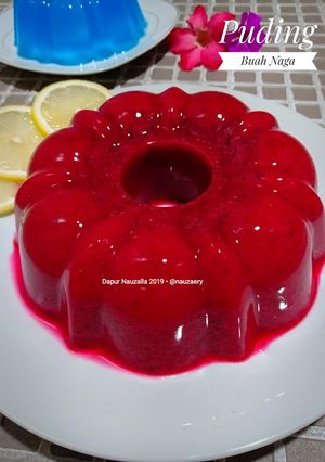 Foto resep Puding Buah Naga