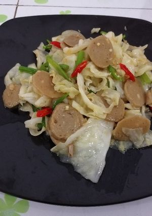 Foto resep Tumis kubis/kol bakso