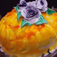 Mango jelly cake A picture of Mango jelly cake.