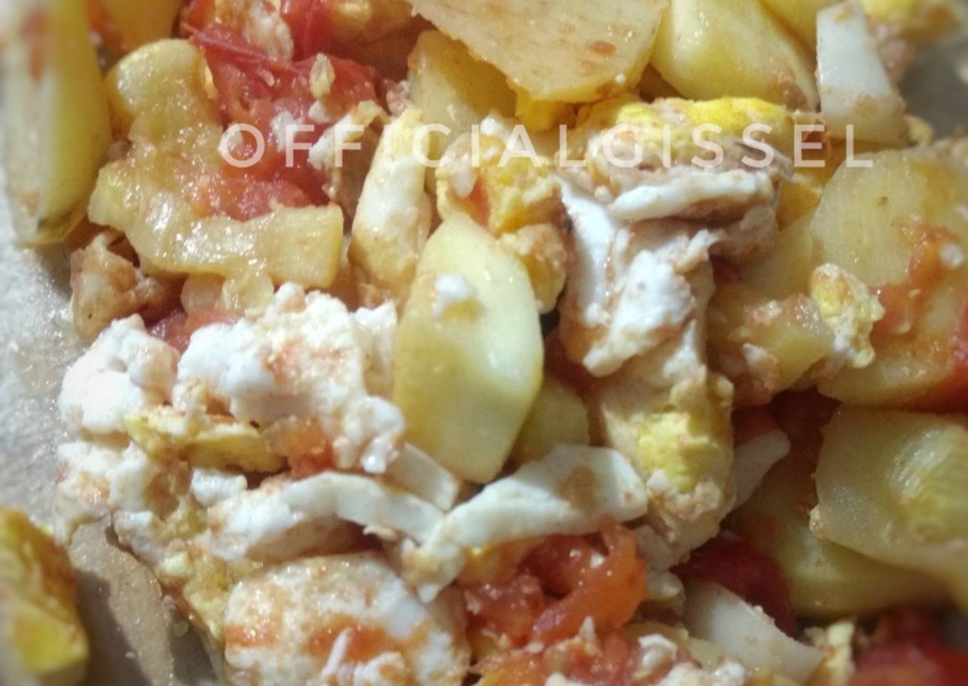 Salteado de verduras y huevo