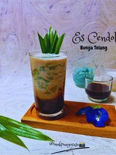 Foto resep Es Cendol Bunga Telang