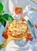 Pizza Nhân Tôm Rau Củ - Đế Bánh Từ Bột Mì Nguyên Cám