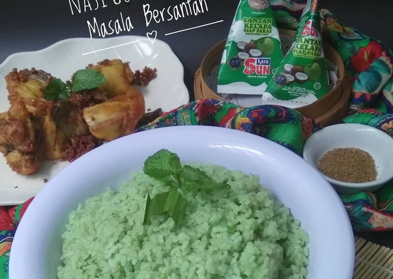 Nasi Gurih Garam Masala Bersantan