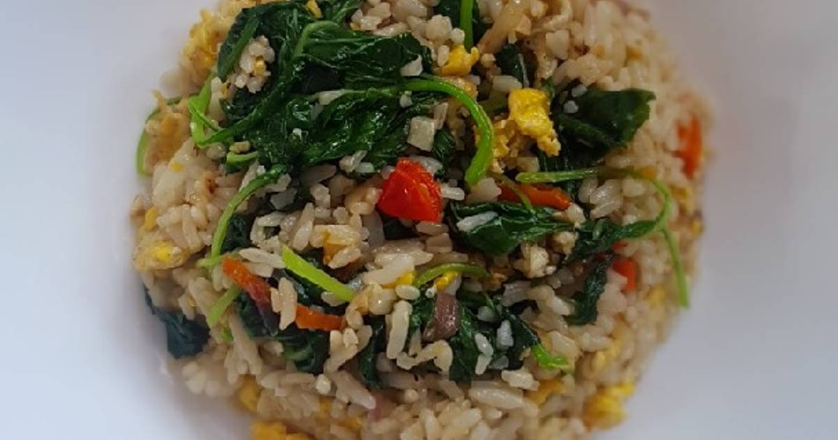 Resep Nasi Goreng Bayam Oleh Cut Habibah Bwz - Cookpad