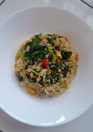 Foto resep Nasi Goreng Bayam