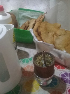 Una foto de Tortas fritas veganas