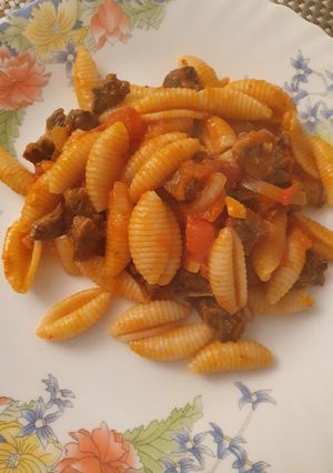 Una foto de Gnocchetti con estofado de ozobuco