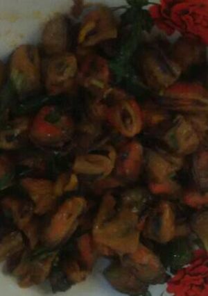 Foto resep Oseng kerang cabe hijau