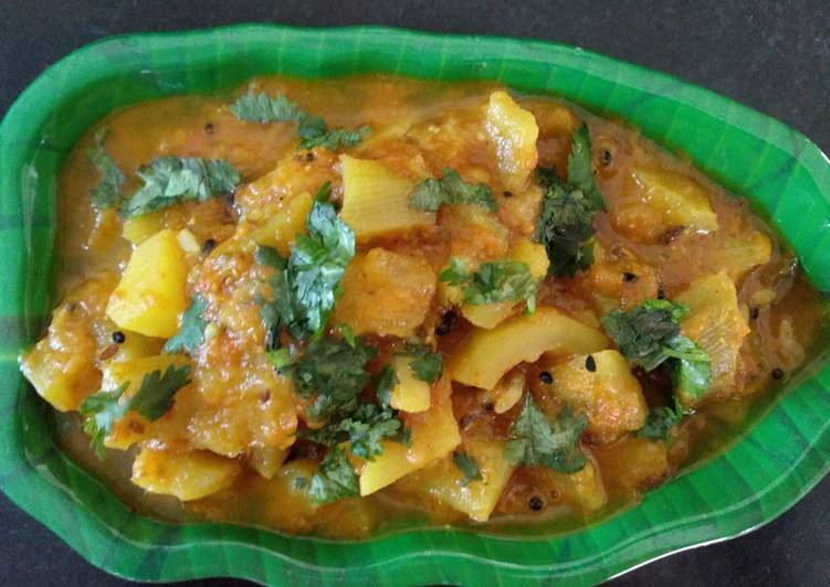 How to Prepare Homemade Achari louki ki sabji