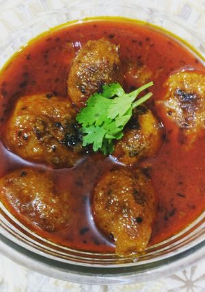 A picture of Arbi Masala or Spicy Colocasia Curry.