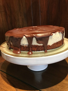 Una foto de Cheesecake de Banana y chocolate