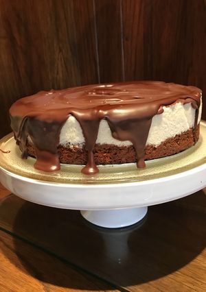Una foto de Cheesecake de Banana y chocolate