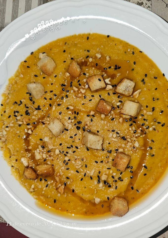 Una foto de Crema de coliflor