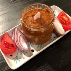 A picture of Onion Tomato Chutney.