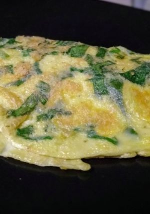 Foto de Crepioca De Espinafre Com Recheio De Mussarela e Tomate