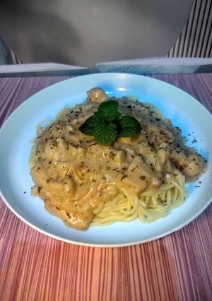 Foto resep Spaghetti sauce mushroom 🍝