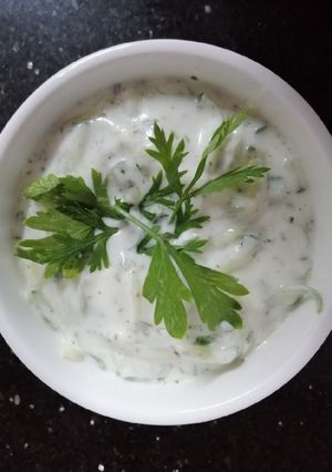 صورة لوصفة 🥗 سلطة الزبادي بالخيار 🥒🥒