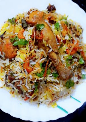 A picture of Thalassery Biryani.