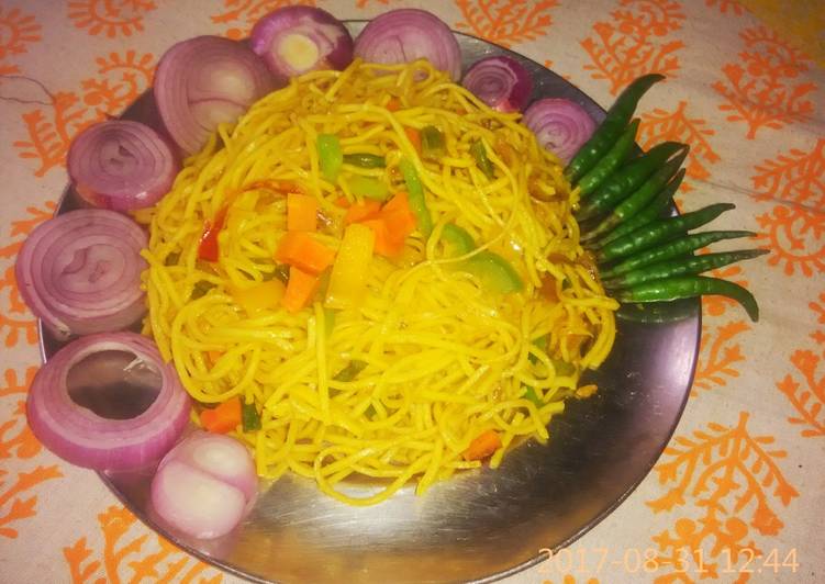 Recipe of Favorite Veg noodles in indian style