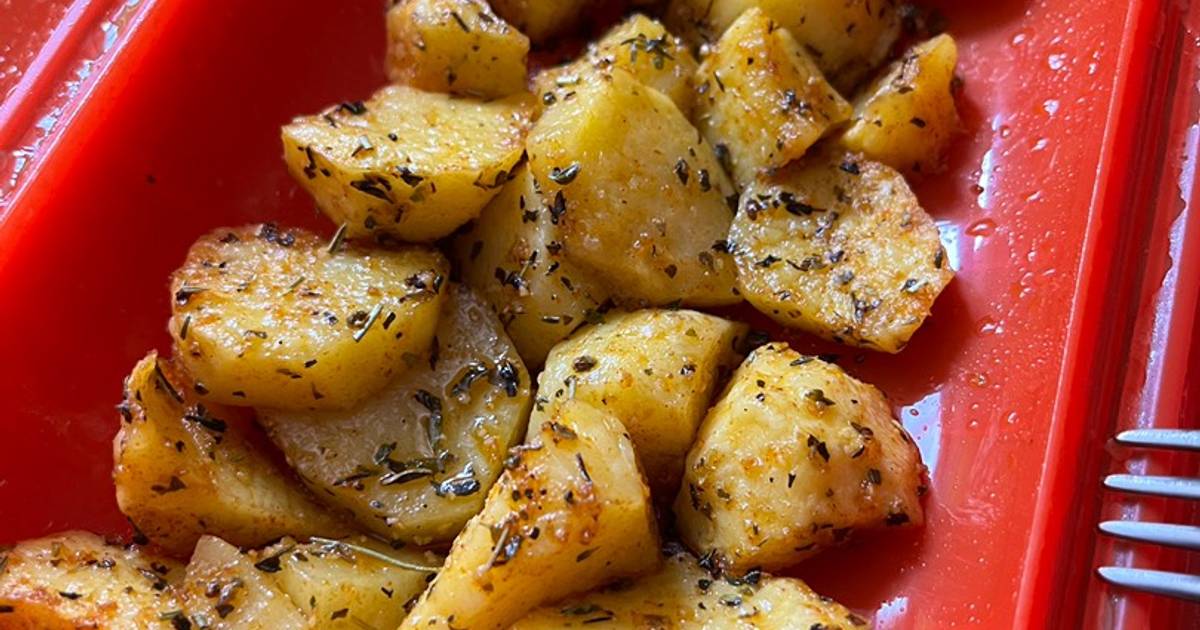 Patatas deluxe saludables  Patatas cajún al microondas - Recetas