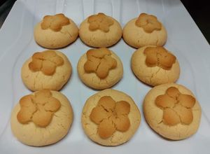 Una foto de Polvorones de arroz