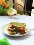 Roti panggang teflon olesan susu matcha