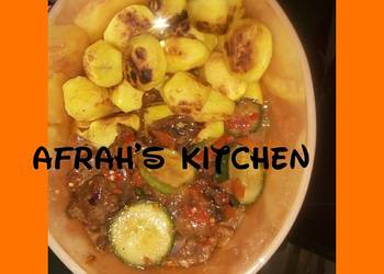 How To Cooking Recipe Roasted potatoes an cucumber sauce Delicious Steady