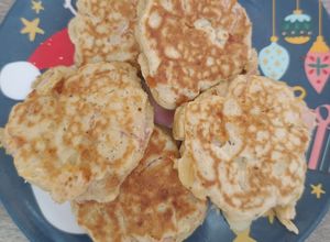 Una foto de Pancakes salados