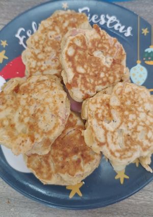 Una foto de Pancakes salados