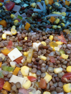 Una foto de Ensalada de lentejas