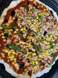 صورة لوصفة بيتزا التونه