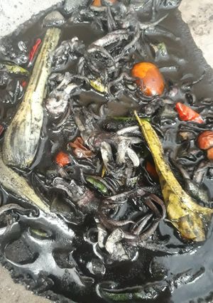 Foto resep Cumi hitam enak pedas