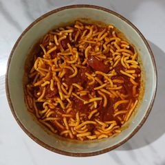 A picture of Kathiyawadi Sev tamatar.