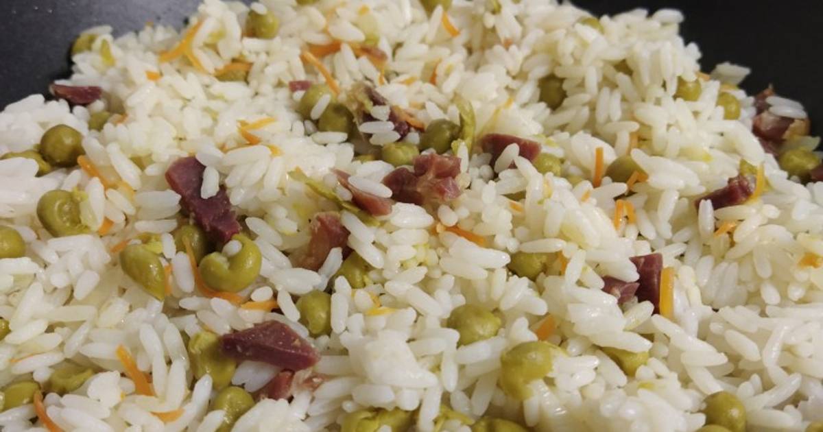 Arroz tres delicias en 15 minutos con Lékué Receta de Irene-Guirao- Cookpad