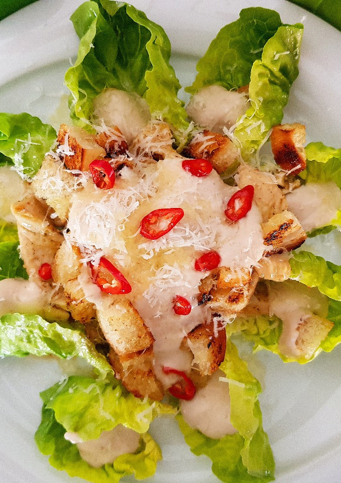 Una foto de Mi ensalada césar 🔥🔥🔥🔥