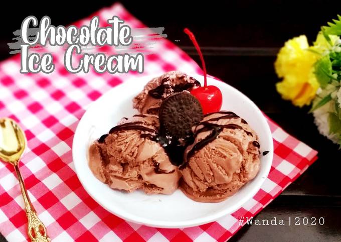 Standar Bagaimana cara membuat Chocolate Ice Cream a.k.a Es Krim Coklat 3 bahan (no SP,no Susu) dijamin nikmat