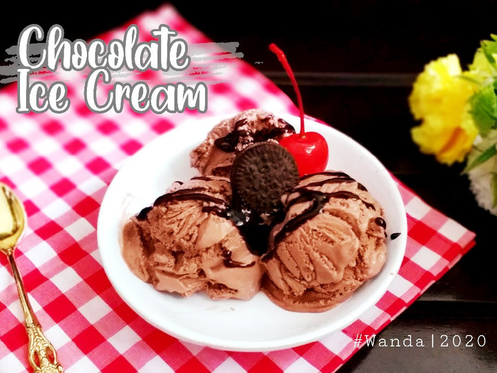 Standar Bagaimana cara membuat Chocolate Ice Cream a.k.a Es Krim Coklat 3 bahan (no SP,no Susu) dijamin nikmat