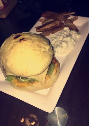 A picture of Juicy beef burgers.