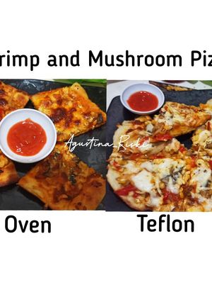 Foto resep Seafood and Mushroom Pizza