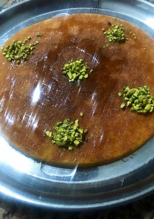 صورة لوصفة كنافة بالقشطة