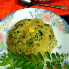 Spinach Suji upma A picture of Spinach Suji upma.