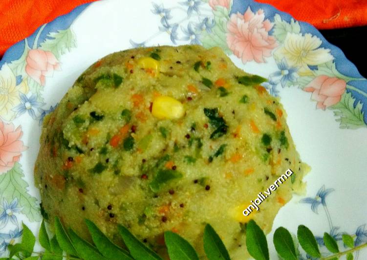 Spinach Suji upma