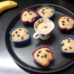 A picture of Oat Banana cup cake.