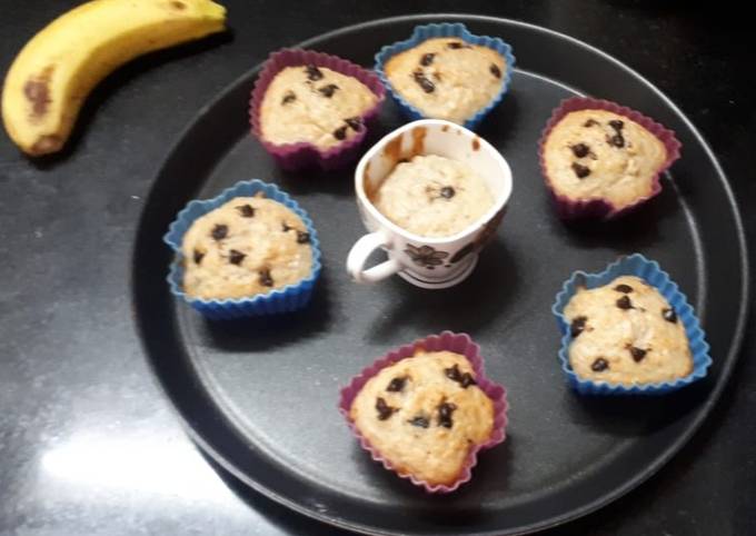 Oat Banana cup cake