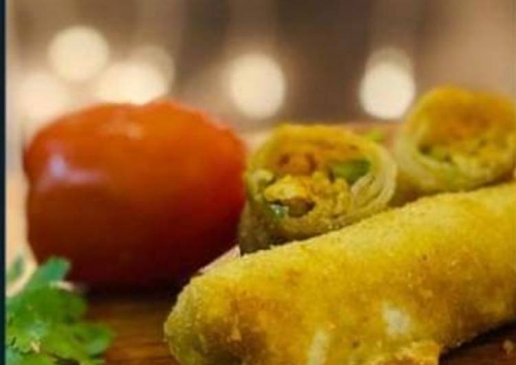 Step-by-Step Guide to Cook Favorite Allu veg chicken roll