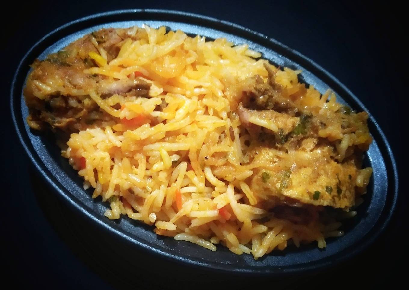 Simple chicken biryani