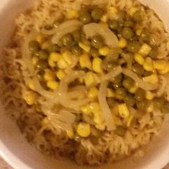 A picture of Corn, Peas with Noodles.
